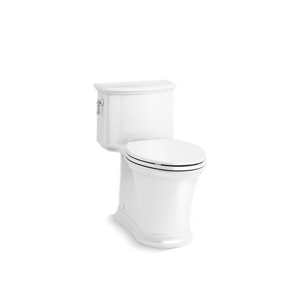Kohler Toilet, Gravity Flush, Floor Mounted Mount, Elongated, White 22695-0